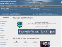 Tablet Screenshot of feuerwehr-glm.de